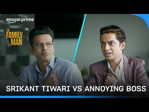 Srikant Tiwari vs. Annoying Boss! | The Family Man | Prime Video India