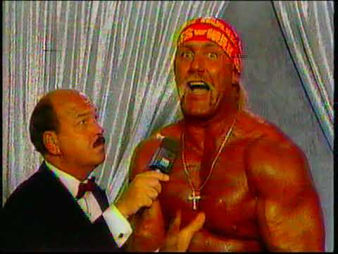 Hulk Hogan 1990 WWF WWE Promo Vs Macho King Randy Savage Mike Tyson Referee #tv #vhs #viralvideo #it