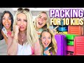 PACKiNG For 10 KiDS ALONE!! *What NOT to Do!!*