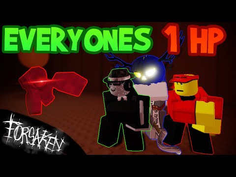 Forsaken but... EVERYONE IS 1 HP (Forsaken Roblox)