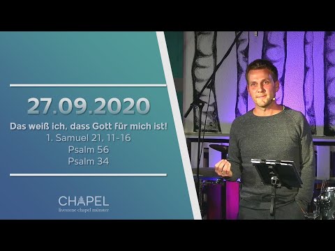 Livestone Chapel Münster | Livestream 27.09.2020 | Das weiß ich, dass Gott für mich ist!