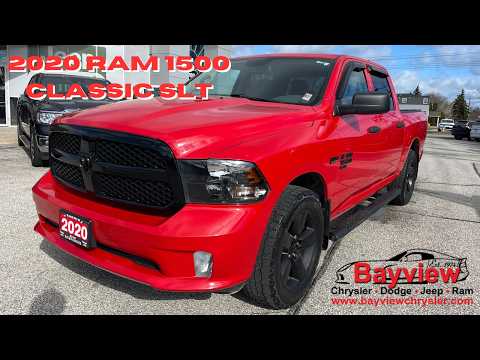 2020 Ram 1500 Classic Express 4x4 Crew Cab 5'7" Box in Red for sale at Bayview Chrysler Dodge Jeep Ram in Sarnia, ON