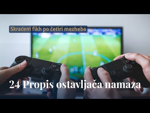 Propis ostavljača namaza - dr. Zijad Ljakić