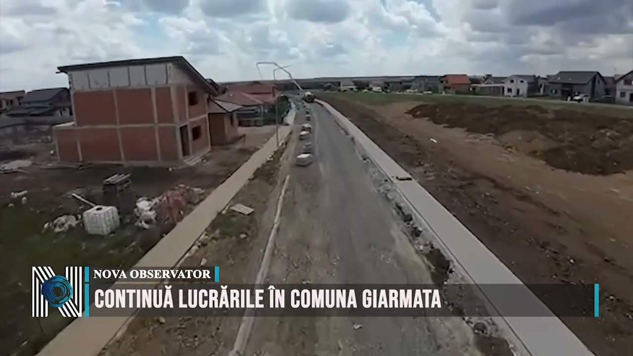 Continuă lucrările în comuna Giarmata