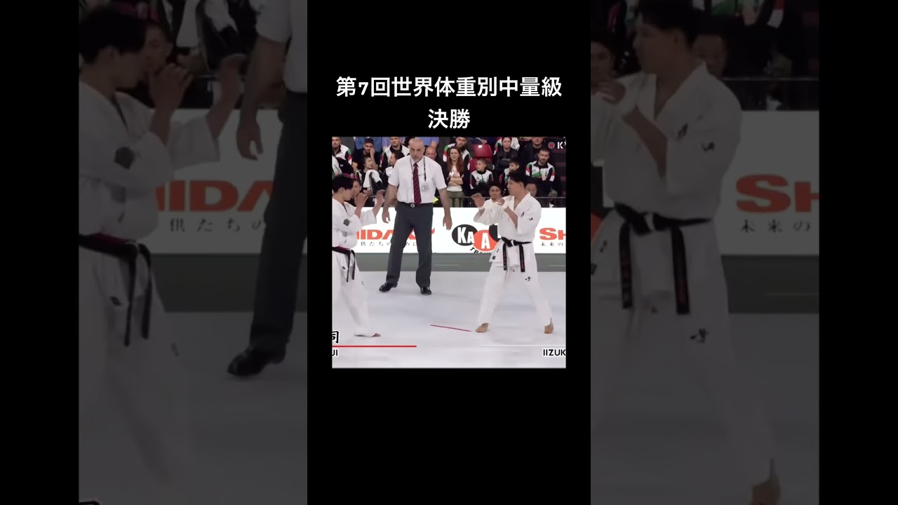7th World Weight Category Karate Championships Men’s －80kg Final飯塚vs大秦 Iizuka Tsubasa vs Ohata Ryoji