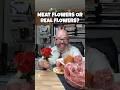 MEAT Flowers or REAL Flowers? #cooking #shorts