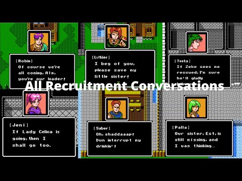 Fire Emblem Gaiden - All Recruitment Conversations