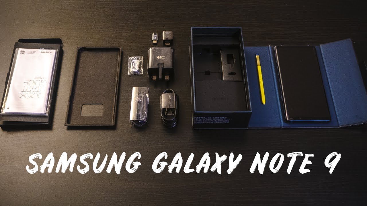 SAMSUNG GALAXY NOTE 9 UNBOXING - 128 GB Ocean Blue