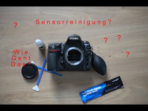 Sensorreinigung an einer Nikon d700 DSLR