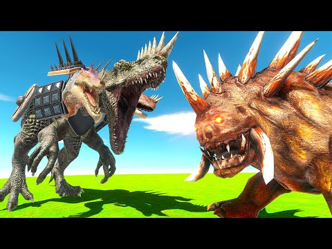 Custom HYDRA Fights Hellhound Army - Animal Revolt Battle Simulator