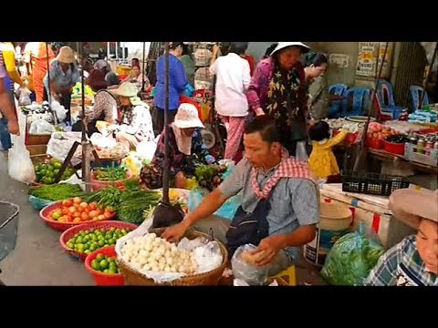 A Walk Around Boeung Proleut Market - Wet Market In Phnom Penh Part 2