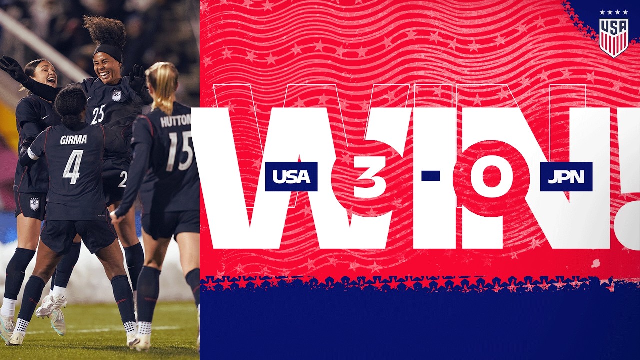 Center Back Goals To Close April! | USWNT 3-0 Japan | Highlights | International Friendly