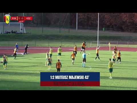 Sokół Kolbuszowa Dolna - KSZO Ostrowiec Świętokrzyski 1:5 [SKRÓT MECZU]