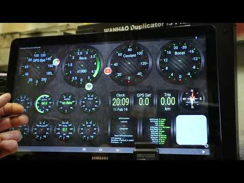 Hacked Android "Tesla" screen in Hummer H1 Duramax