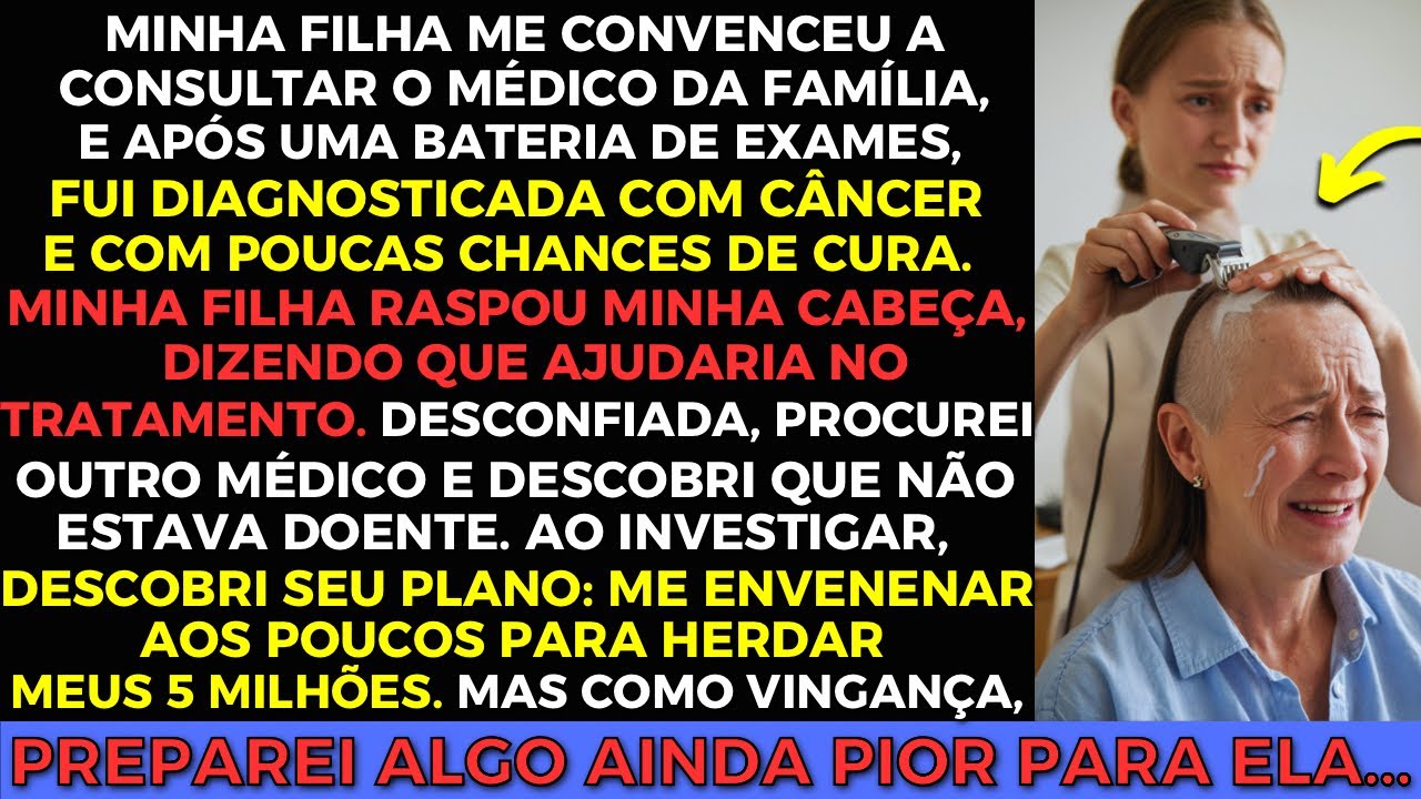 Minha filha RASPOU minha cabeça depois que fui "DIAGNOSTICADA" com CÂNCER. Mas a verdade era que…
