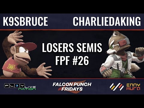 MF | LH K9sbruce (Diddy Kong) vs LH | Charliedaking (Fox) - Losers Semis (FPF26)