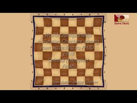 Doska Ion (MDA) - Besstchastnov Alexander (UKR). World_Russian Checkers_Men-1998. Final.