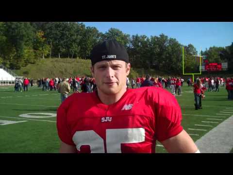 Post-Game Interview w/ SJU Senior Running Back Jakob Reding- 2010 Concordia-Moorhead