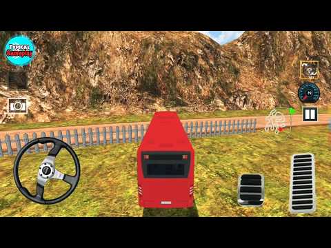 #2 US Offroad Bus Driving Simulator 2018 Red Bus  Mountain Road - Typical Android GamePlay (HD).