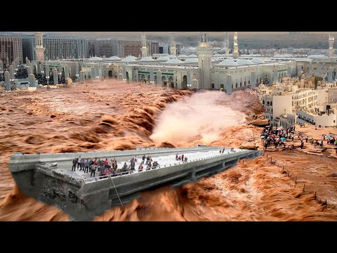 Heaven's punishment hit Saudi Arabia! The worst flood and storms in Mecca