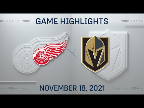 NHL Highlights | Red Wings vs. Golden Knights - Nov. 18, 2021