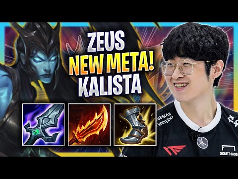 ZEUS CRAZY NEW META KALISTA TOP! - T1 Zeus Plays Kalista TOP vs Malphite! | Season 2023