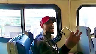 Guy Gets Kicked Off The Train, Goes Nuts