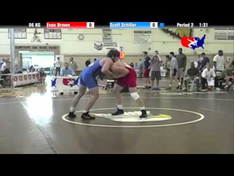 2012 Univ. WTT: 96 KG - Evan Brown (Unattached) vs. Scott Schiller (Minnesota Storm)