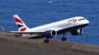 British Airways Go-Around in Windy Madeira! 🌬️✈️Thrilling Aviation Moment at Funchal Airport!