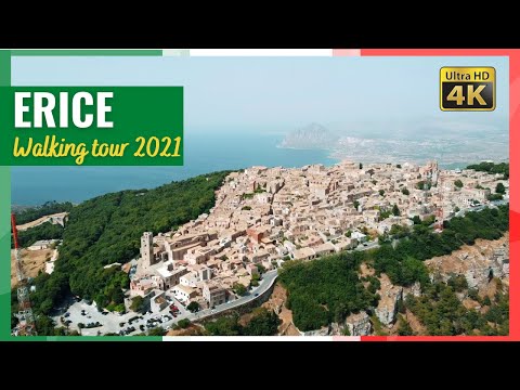 ERICE (Sicily) Italy walking tour in 4k [2021]
