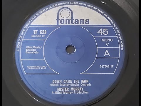 Mister Murray 'Down Came The Rain' 1965 45 rpm