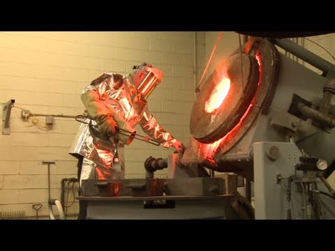 Melting millions from gold scraps