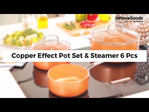 Copper Effect 6 db Főzőedény