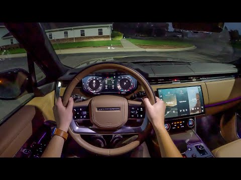 2023 Range Rover SE LWB P530 - POV Night Drive (Binaural Audio)