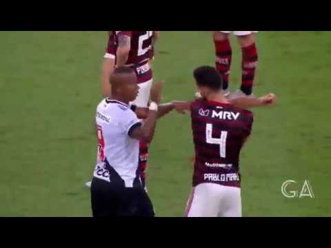 Confusão no clássico Flamengo 4x4 Vasco | briga no jogo do Flamengo | Pablo Mari e Ribamar