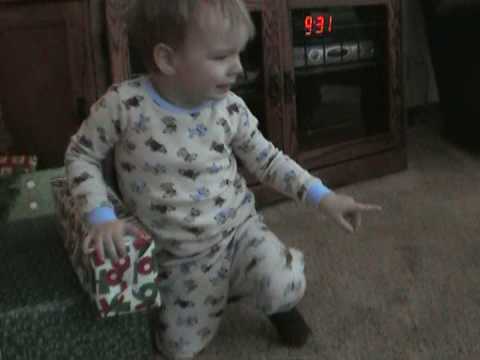 My Nephew Evan Wanting To Open His Present