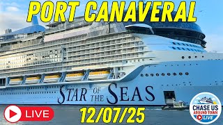 LIVE: Watching the Cruise Ships Leaving Port Canaveral LIVE! (Dec. 07, 2025)