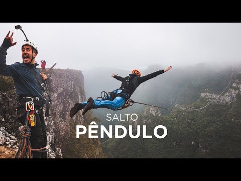 Salto de Pêndulo no Cânion Espraiado - Salto de Penhasco - Natural Extremo URUBICI