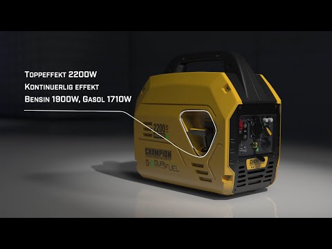 Inverterelverk Champion Generators Dual-Fuel - The Mighty Atom