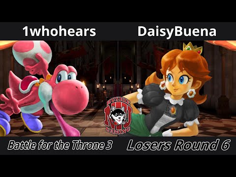 Battle for the Throne 3 - Losers Round 6 - 1whohears (Yoshi) vs DaisyBuena (Daisy)