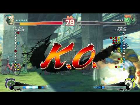Hanamaruki [Sagat] vs WahLav [Blanka] SSF4 Japanese Online Ranked Matches - TRUE-HD