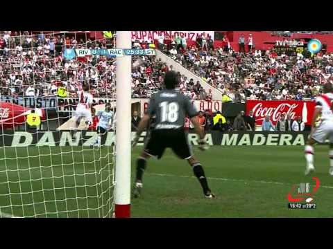 GOL DE CAHAIS - RIVER 0 RACING 1 - FECHA 8 (23 09 2012)