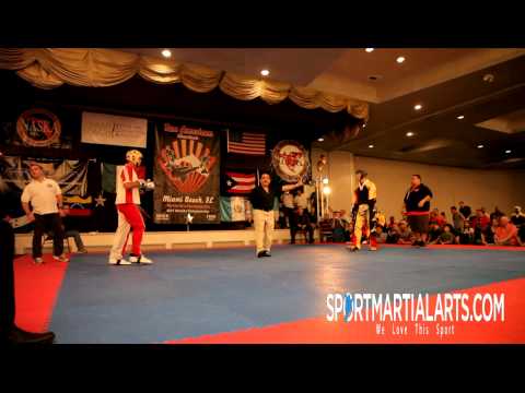 Yoskar Gamez v Leo Valdivia - Men's Team Sparring - 2013 Pan American Internationals