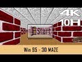 Windows 95 Screensaver 3D Maze 10 HOURS NO LOOP 4K