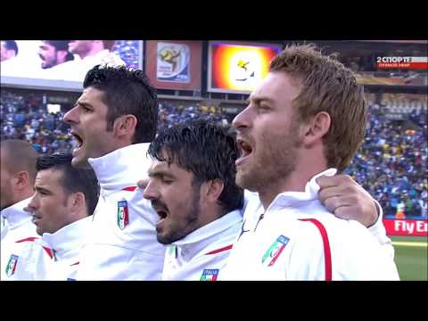 Anthem of Italy v Slovakia (FIFA World Cup 2010)