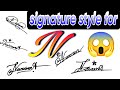 signature style of n || How to create beautiful signature with n letters