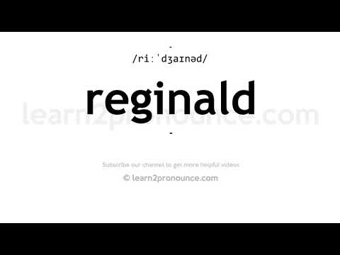 How to pronounce Reginald | English pronunciation