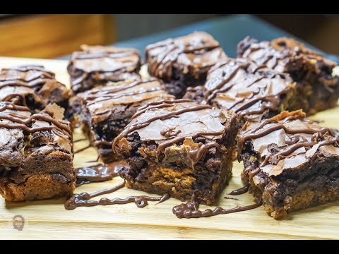 Slutty Brownies Viral TikTok Recipe Featuring Snickers & Reese's