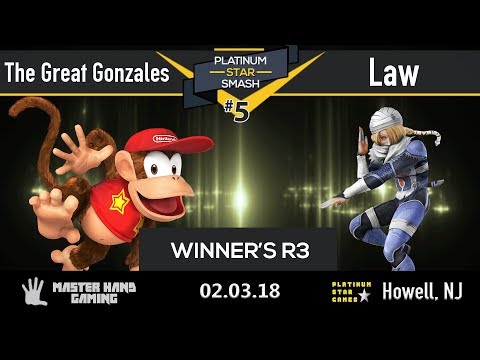 Platinum Star Smash 5 - The Great Gonzales (Diddy) vs Law (Sheik) - Winner's R3