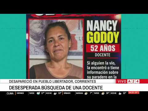 🚨 BUSCAN A NANCY ESTELA GODOY, UNA DOCENTE DESAPARECIDA EN PUEBLO LIBERTADOR, CORRIENTES